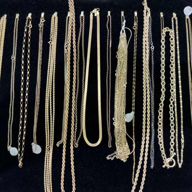 gold necklaces